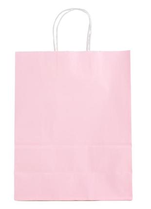 Подарочный пакет "крафтовая феерия", розовый1 фото