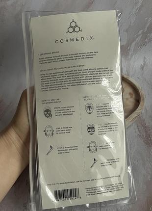 Набір пензликів для догляду за шкірою cosmedix skincare brush set3 фото