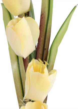Тюльпаны "обаяние", желтые, 35 см2 фото