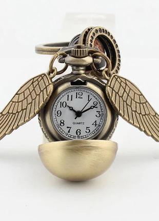 Годинник брелок снітч resteq. годинник у формі снітч. кварцовий годинник снітч гаррі поттер