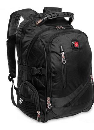 Чорний рюкзак чоловічий 35 л "8815", туристичний рюкзак ручна ...9 фото