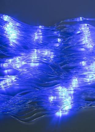 Світлодіодна гірлянда сітка xmas 180 led tet-b синя 1.5х1.5 м,...4 фото
