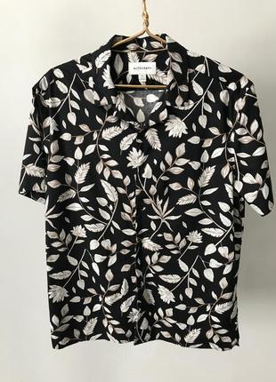 Гавайские рубашки аutograph черного цвета, размер m
