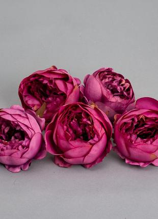 Головка пионовидной розы 7 см. *рандомный выбор цвета3 фото