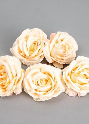 Головка розы 6 см. *рандомный выбор цвета3 фото