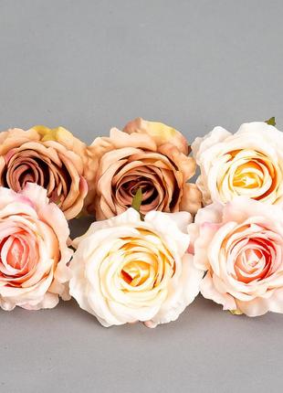 Головка  розы 5 см. *рандомный выбор цвета7 фото