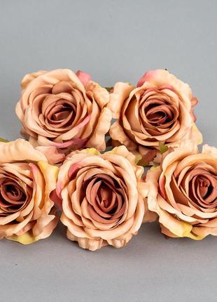 Головка  розы 5 см. *рандомный выбор цвета5 фото