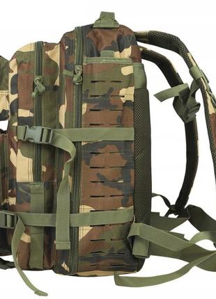 Рюкзак тактичний dominator warrior tac laser 36l woodland camouflage (dmr-wr36l-wdl)7 фото