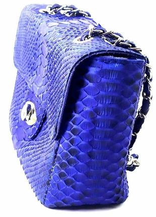 Жіноча сумка шкіряна синя2 фото