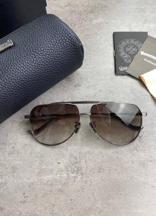 Окуляри коричневі chrome hearts 8171 g212