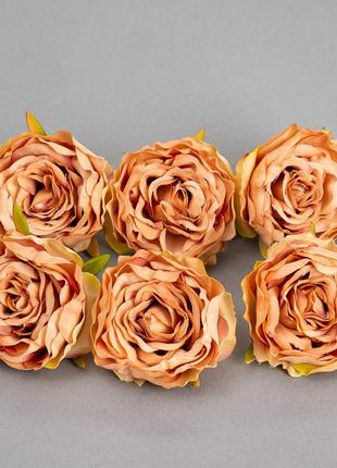 Головка розы 3,5 см. *рандомный выбор цвета1 фото