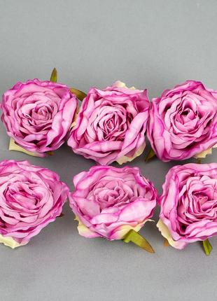 Головка розы 3,5 см. *рандомный выбор цвета3 фото