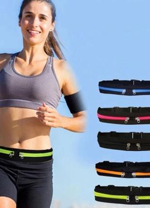 Спортивна сумка на пояс для бігу go runner's pocket belt спорт...