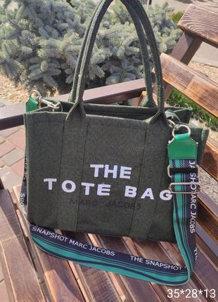 Сумка женская большая шоппер текстиль, сумка ремень в стиле the tote bag marc марк какбс джейкобс, сумка женская эко кожа в стиле зе тоте бег2 фото