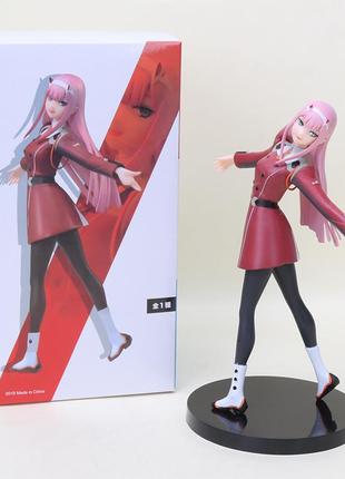 Фигурка "zero two". фигурка из аниме darling in the franxx. игрушка зеро ту. статуэтка 02 21см