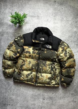 Чоловічий пуховик the north face nuptse 700 camo down puffer jacket