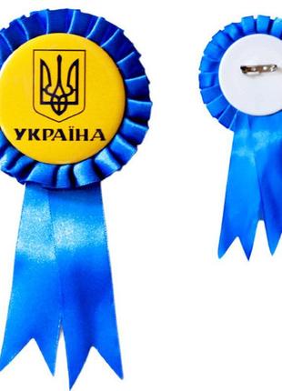 Значок-розетка сувенірна україна