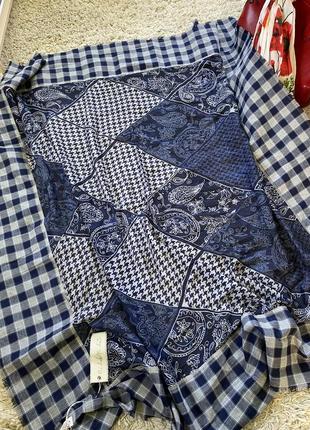 Шикарный большой палантин в джинсовом цвете,nila&pila3 фото