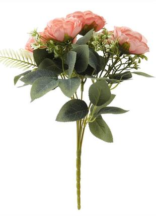 Букет роз "восторг", розовый, 31 см1 фото