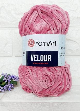 Yarnart velour велюр 868 рожева півонія