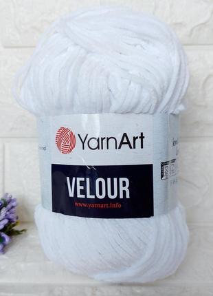 Yarnart velour велюр 840 білий