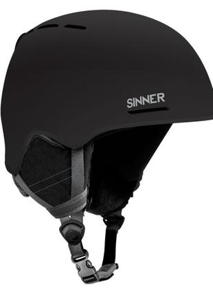 Шолом гірськолижний sinner fortune m 55-58 matte black (sihe-145-10a-57)2 фото