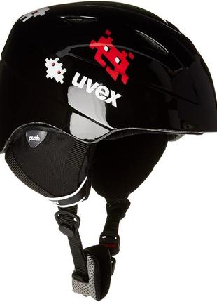 Комплект шолом гірськолижний дитячий + маска uvex airwing ii set (48-52) для дитини 3-4 роки black5 фото