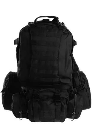 Тактичний рюкзак з підсумками mil-tec 36l  black