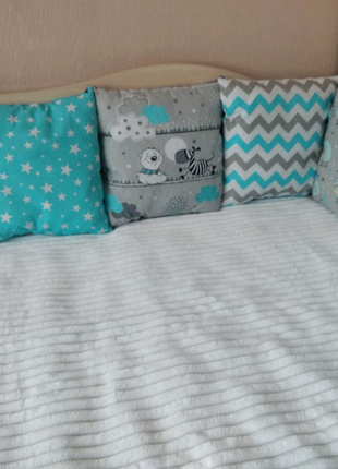 Бортики подушки в дитяче ліжечко4 фото