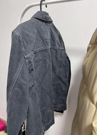 Джинсовая куртка pull &amp; bear серая 3
