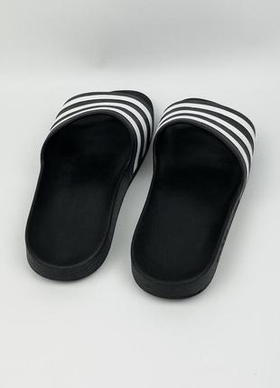 Тапки adidas adilette оригинал черные сланцы размер 424 фото