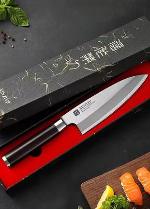 Кухонный нож деба для разделки мяса и рыбы из нержавеющей стали ebony wood hezhen
