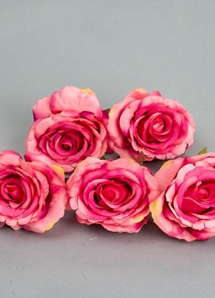 Головка  розы 6 см. *рандомный выбор цвета4 фото