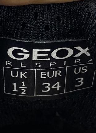Кроссовки geox respira оригинал кожаные закрытые на девочку размер 347 фото
