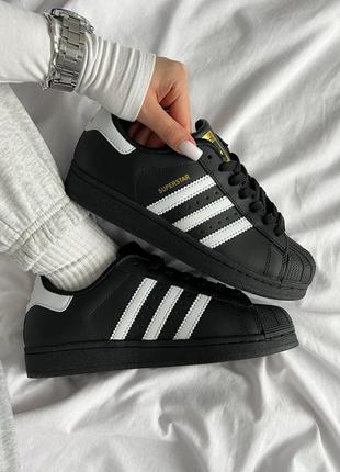 Adidas superstar 'core black white'