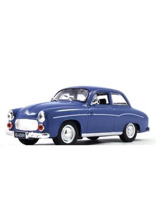 Автолегенди №174 syrena 104 (польща) синій | колекційна модель 1:43 | deagostini