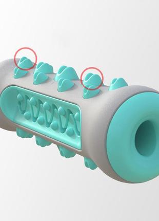 Іграшка для чищення зубів для собак 11505 15х5х4.2 см бірюзова7 фото