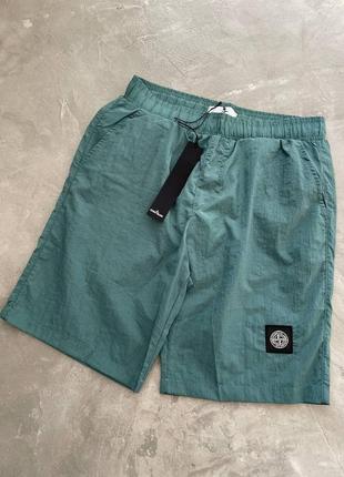 Нейлоновые шорты stone island turquoise нейлоновые шорты-тон айленд-тон исланд