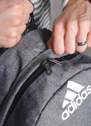 Рюкзак матрац сірий меланж adidas8 фото