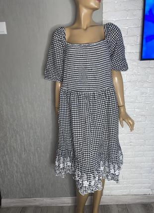 Платье прошитое резинками платье для беременных большого размера батал george, xxxl 60-62р1 фото