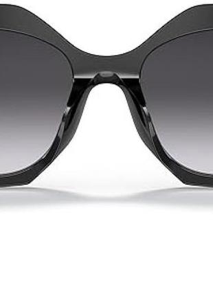 Сонцезахисні окуляри prada pr 16ws 1ab5d1 black plastic geometric sunglasses grey gradient lens4 фото