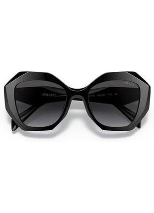 Сонцезахисні окуляри prada pr 16ws 1ab5d1 black plastic geometric sunglasses grey gradient lens5 фото