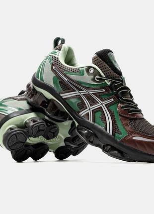 Asics gel quantum kinetic dark sepia shamrock (grigiotiabbronzaturaiummenta box)