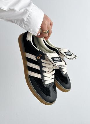 Adidas wales bonner x samba pony 'black'5 фото