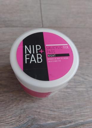 Nip + fab диски для лица очищающие, ночные с салициловой кислотой4 фото