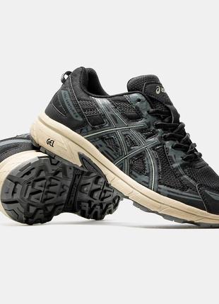 Asics gel venture 6 black tan (ogriginal box)