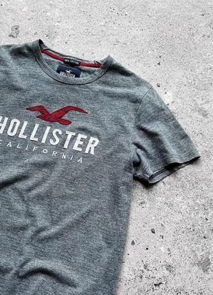 Hollister california men’s short sleeve t-shirt center logo футболка4 фото