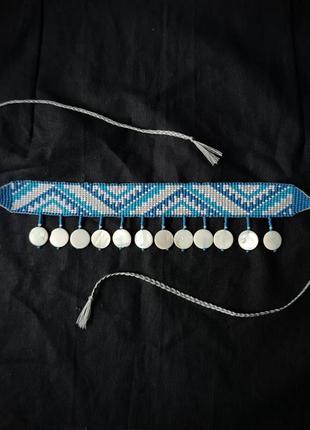 Чокер из бисера, ожерелье украинское, силянка,гердан1 фото