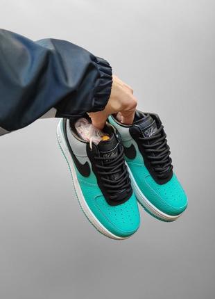 Nike air force 1 low x tiffany чоловічі якість висока стильно виглядають зручні5 фото