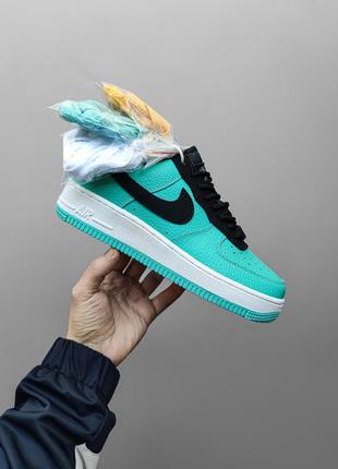 Nike air force 1 low x tiffany чоловічі якість висока стильно виглядають зручні3 фото